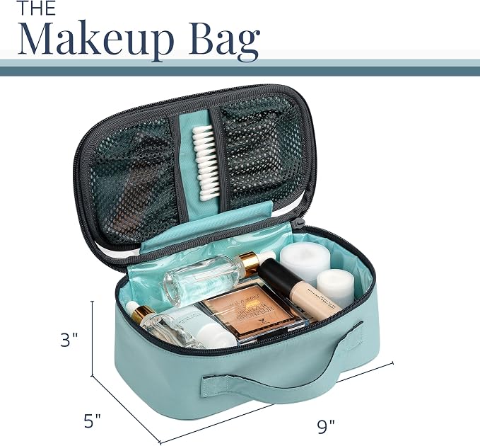 Toiletry Bag Kit Set: Hanging Travel Toiletry Bag + 311 TSA Cosmetic Liquid Bag - Image 6