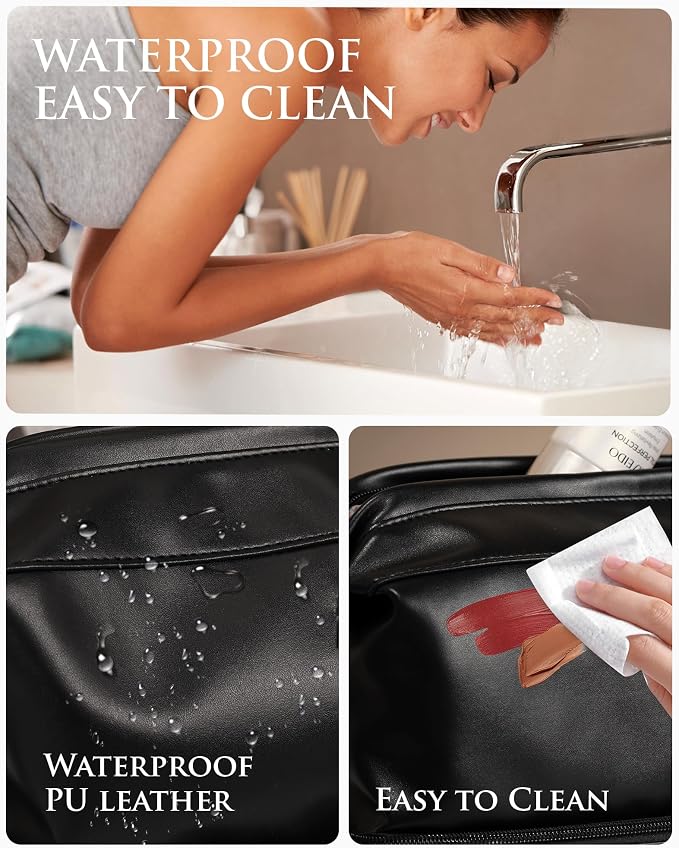 Gift Ideas for Woman Initial Large Makeup Bag, Personalized Birthday Gifts - Image 7