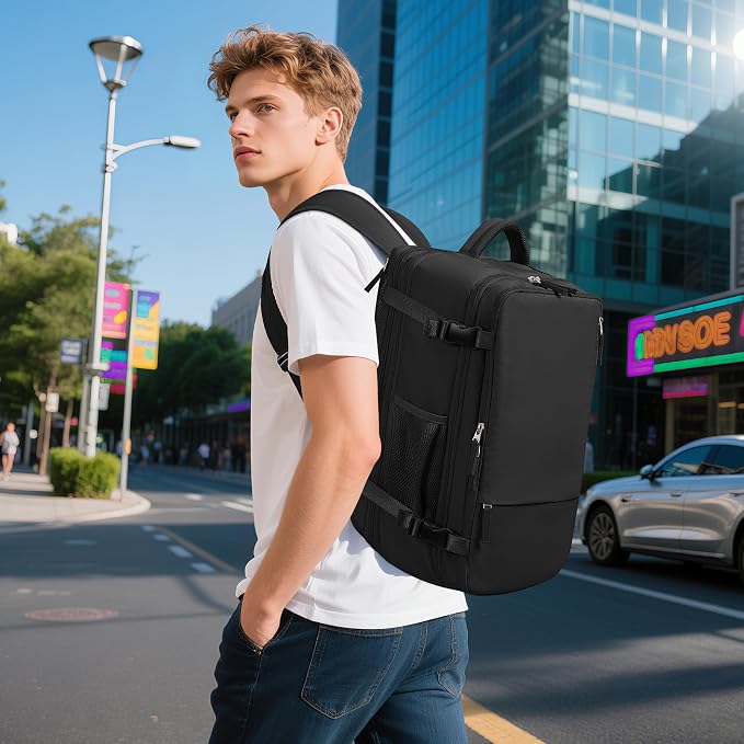 Beraliy Travel Backpack for Men Women, Large Carry On Backpack, Personal Item - Image 2