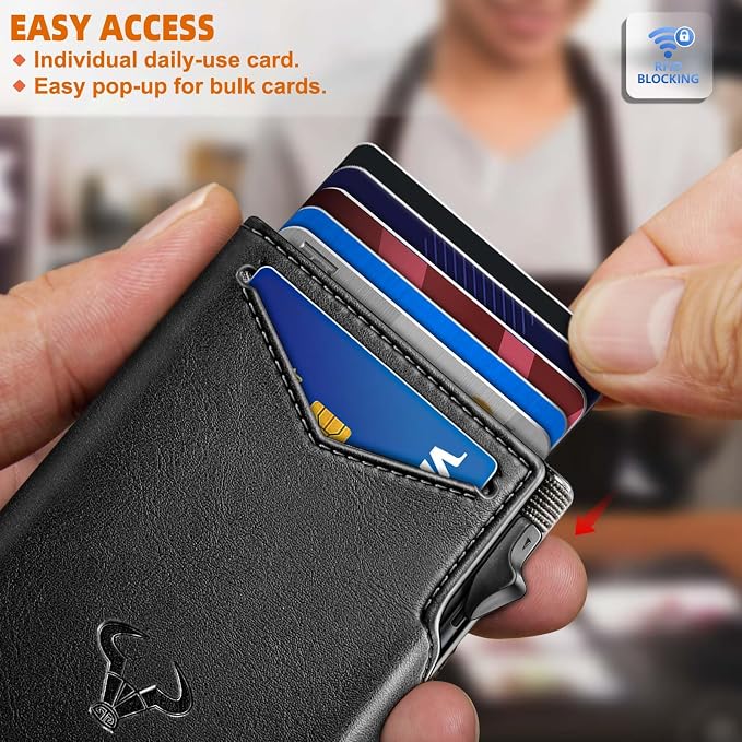 BULLIANT Men Wallet Gift Boxed, Slim Front Pocket Wallet Money Clip Card Holder - Image 5