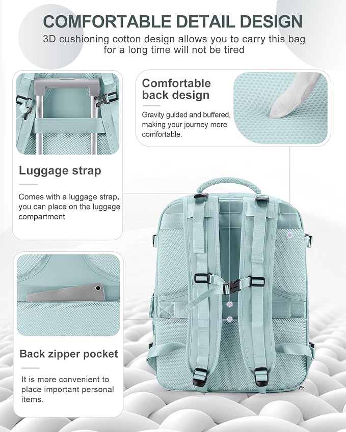 coowoz Large Travel Backpack Carry On - Image 4