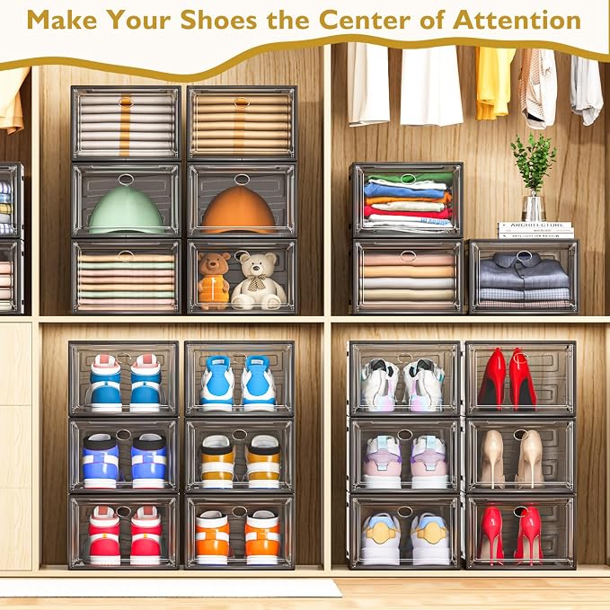 7 code Thicken & Sturdy Clear Shoe Storage Organizer - Image 8