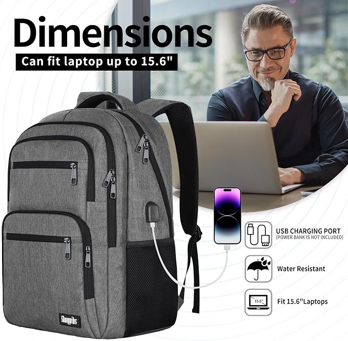 Travel Laptop Backpack, Business Carry on Backpack Flight Approved Backpack - Image 3