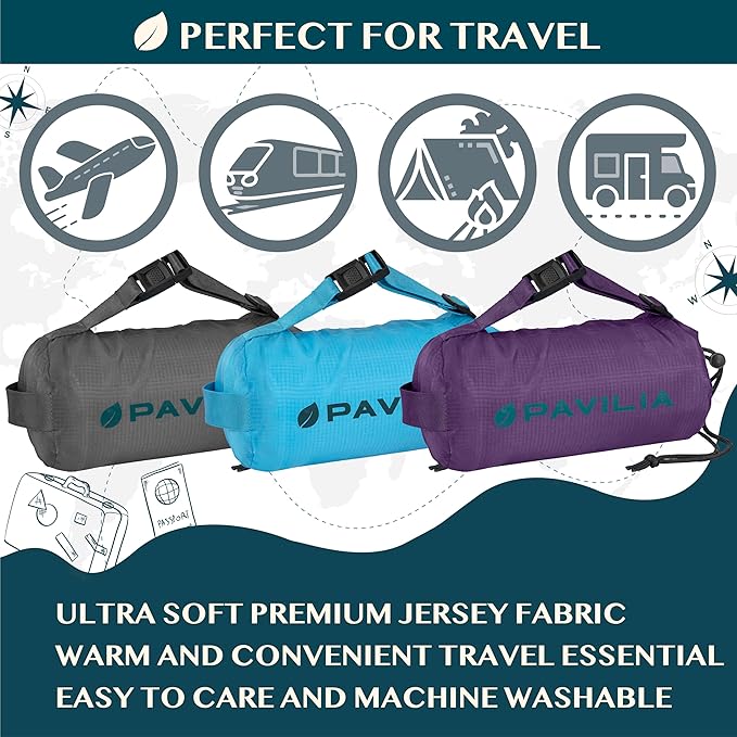 PAVILIA Travel Blanket Airplane Compact - Image 7