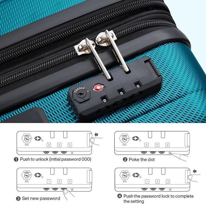 Hanke Expandable Hard Shell Luggage Sets 2 piece Carry on Luggage - Image 8