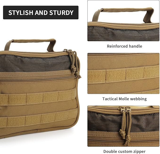 Toiletry Bag for Men, Travel Hanging Hook Toiletry Bag, Spacious Portable - Image 5