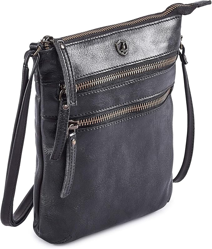 Crossbody Sling Bag for Women Small Real Leather Purse Vintage Travel Crossover by Cochoa