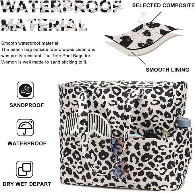 Waterproof Beach Tote Pool Bags - Image 6