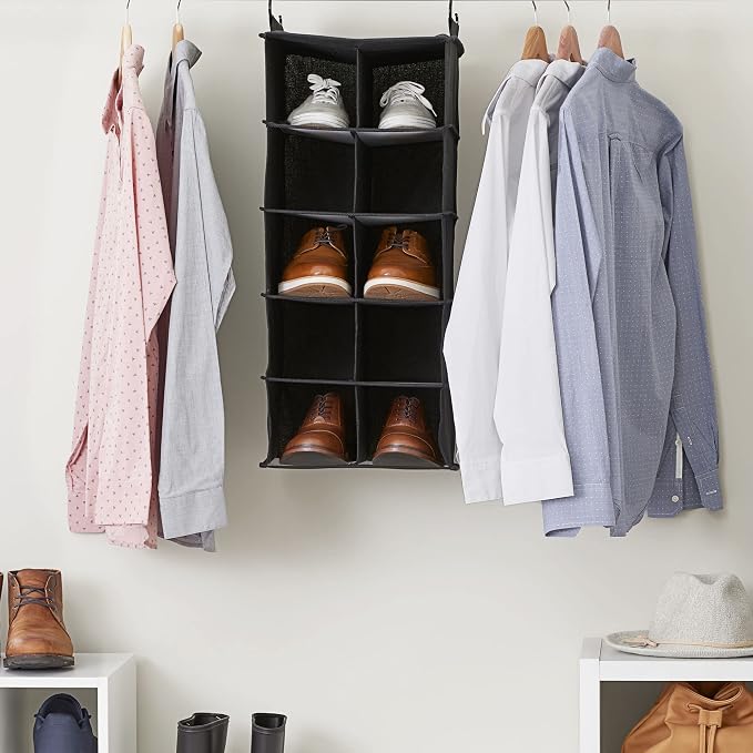 Household Essentials 10 Pocket Hanging Shoe Closet Organizer - Image 2