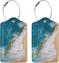 2 Pack Sandy Beach Wave Luggage Tag by Vridoyt