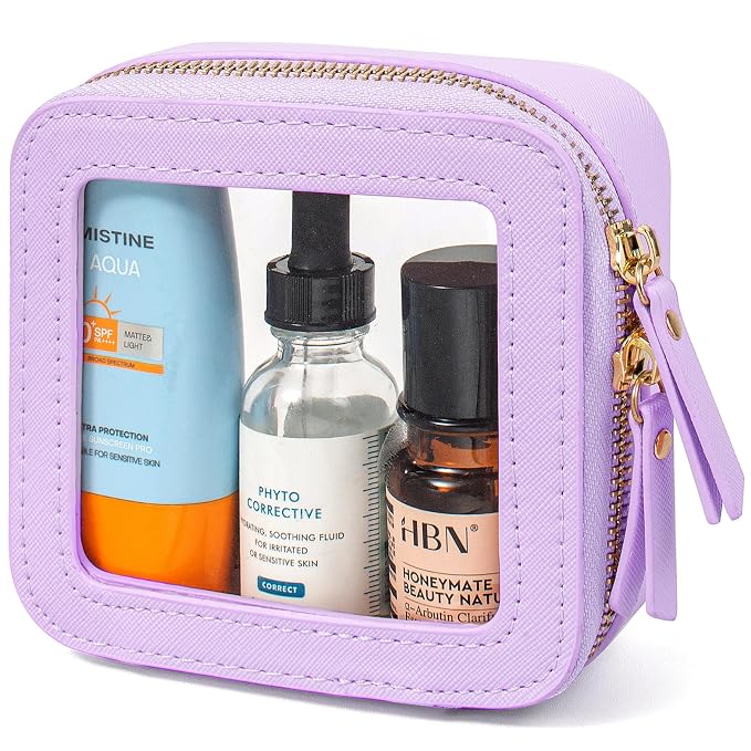 LETGO Clear Makeup Bags, TSA Approved Toiletry Bag by LETGO