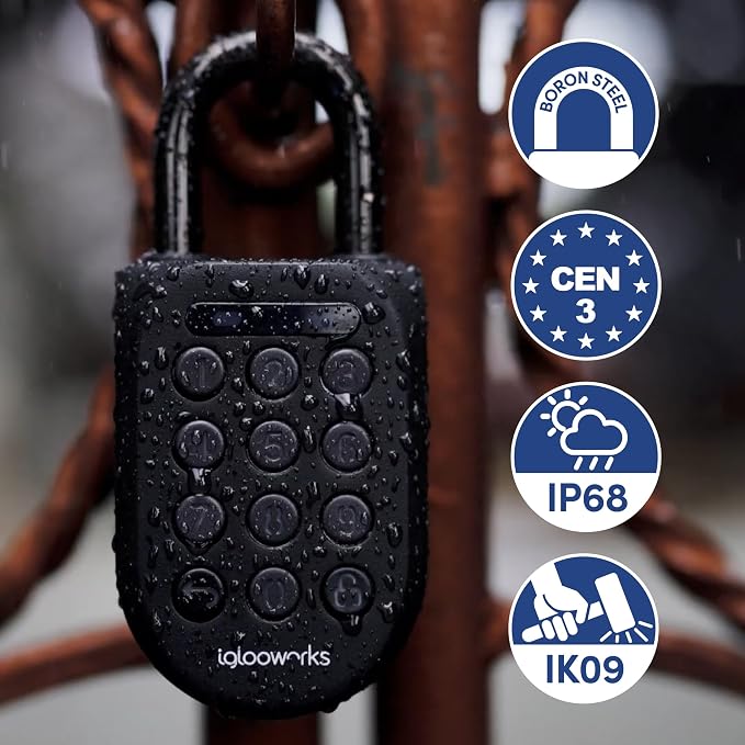 igloohome New Rugged Outdoor Smart Padlock 2E – Manage Access Remotely - Image 4
