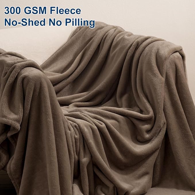 PHF Ultra Soft Fleece Blanket Queen Size, No Shed No Pilling Luxury Plush Cozy - Image 3