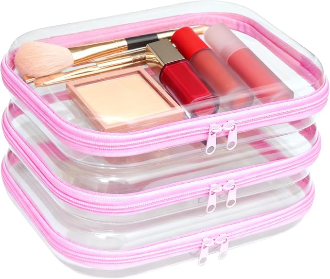 3PCS Zippered Transparent Cases by Unknown