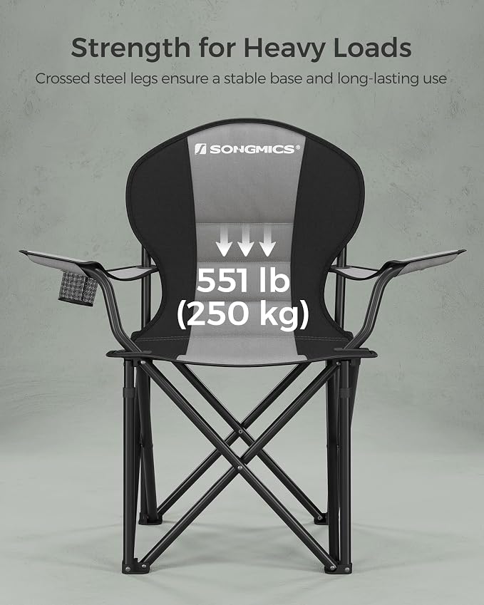 SONGMICS Folding Camping Chair, - Image 5
