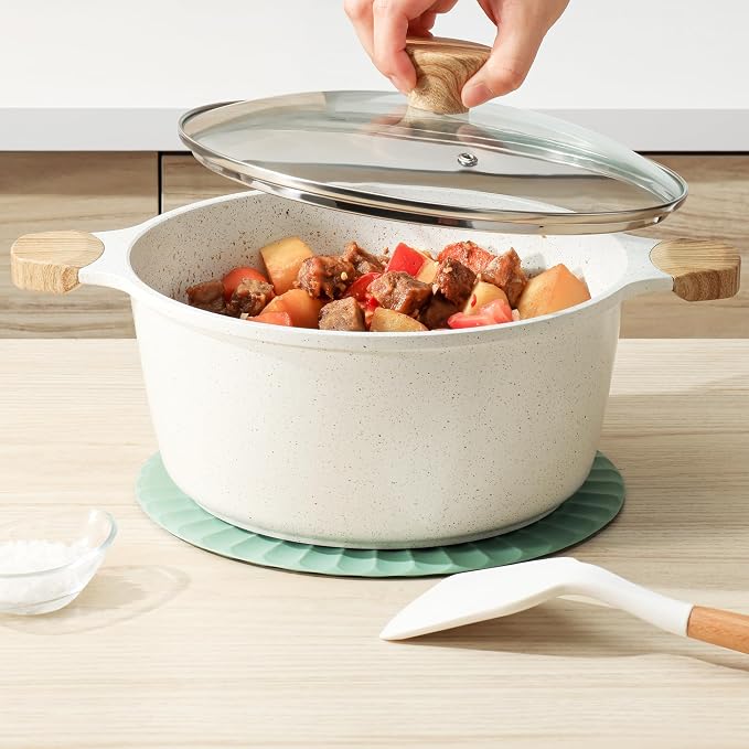SENSARTE Nonstick Ceramic Cookware Set 23-Piece, Healthy Pots and Pans Set - Image 9