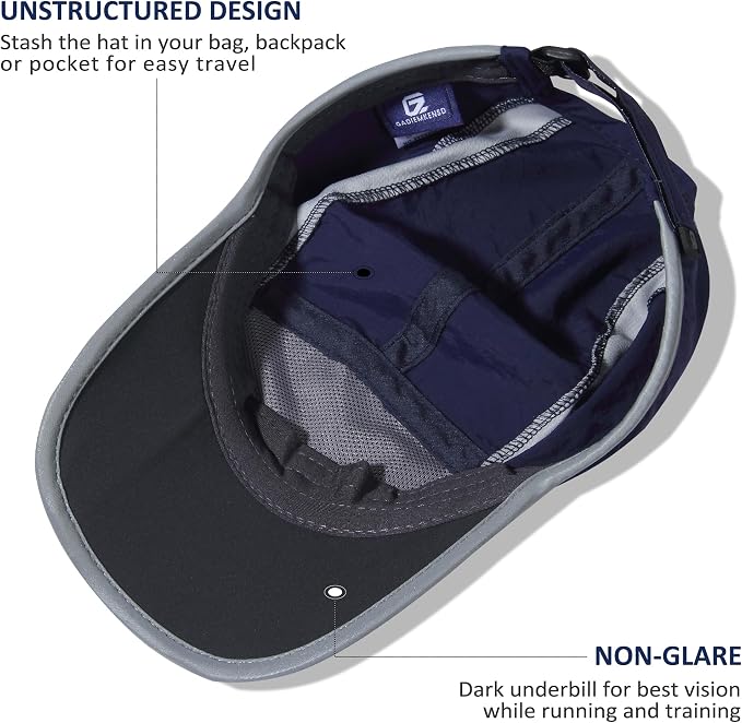 GADIEMKENSD Reflective Folding Outdoor Hat Unstructured Design UPF 50+ Sun - Image 4