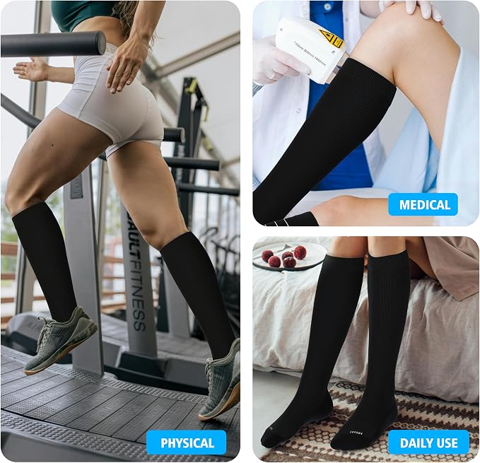 LEVSOX Thick Cotton Compression Socks - Image 7