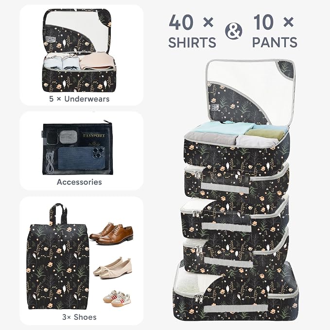 ALL INCLUDED 10 Set Durable Packing Cubes - Image 4