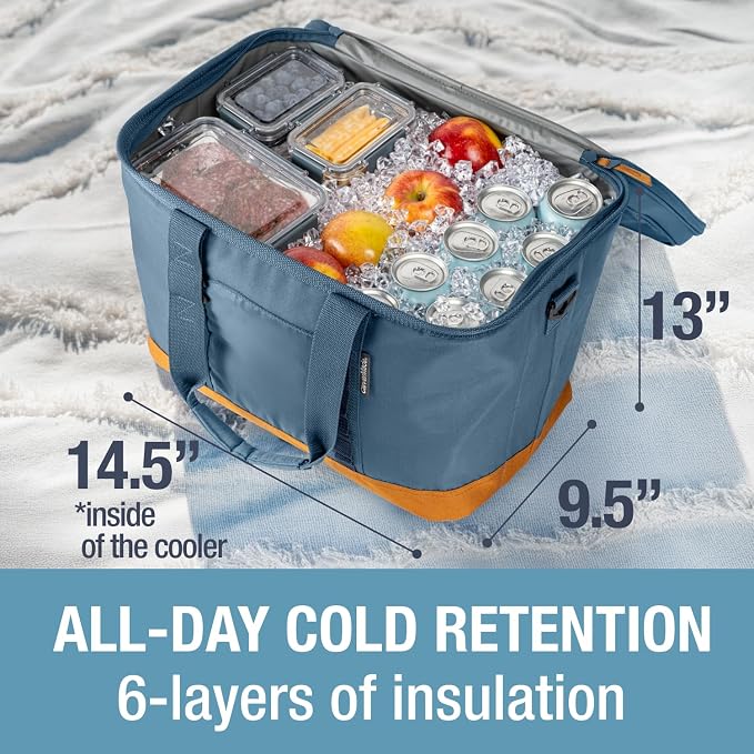 CleverMade Collapsible Insulated Cooler Bag – Leakproof Soft Folding Cooler - Image 4