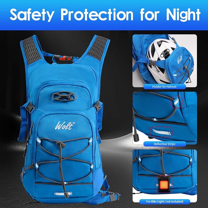 WOLT Hydration Backpack 18L Hiking Water Backpack - Image 4