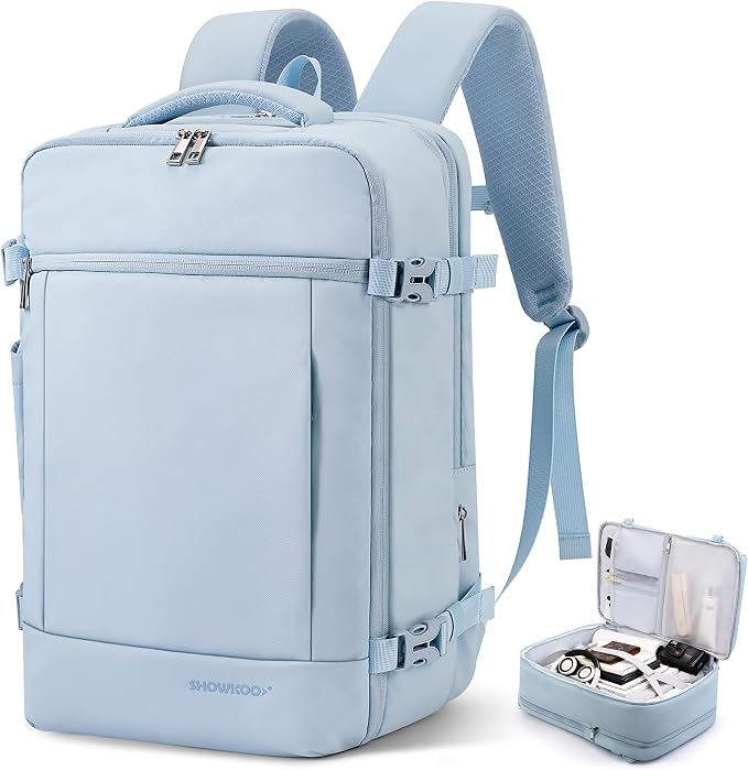 SHOWKOO Travel Backpack For Man Women, Airline Approved Carry On Laptop by SHOWKOO