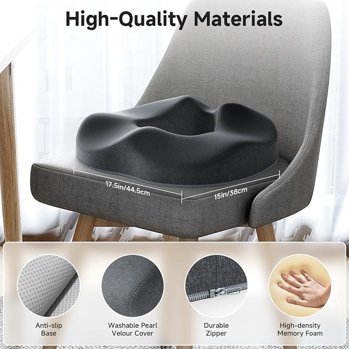 Benazcap Donut Pillow Seat Cushion Hemorrhoid Pillow - Image 4