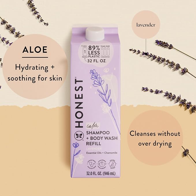 The Honest Company 2-in-1 Cleansing Shampoo + Body Wash Refill Carton | Gentle - Image 2