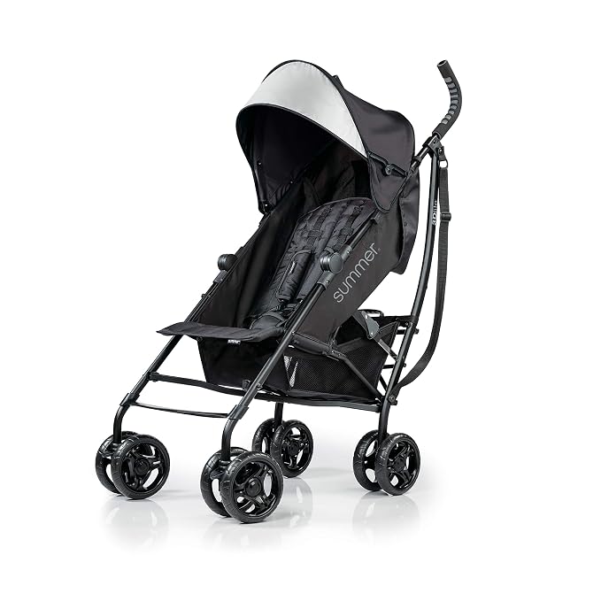 Summer Infant Ingenuity 3Dlite Convenience Stroller, Jet Black–Lightweight by SummerbyIngenuity%E2%84%A2