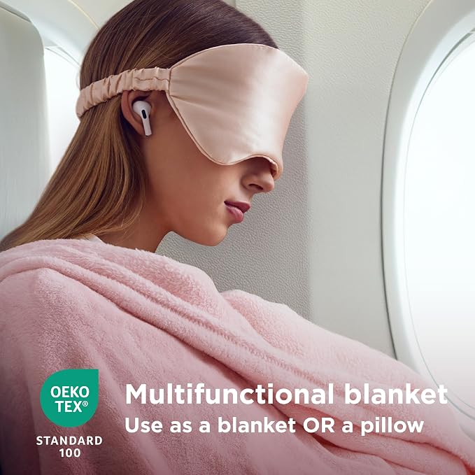 Bedsure Travel Blanket Airplane Compact - Image 4