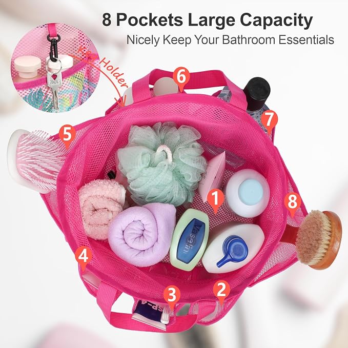 F-color Mesh Shower Caddy Portable - Image 2