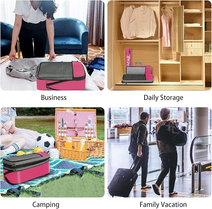 BAGAIL 4 Set/6 Set/8 Set Compression Packing Cubes Travel Accessories - Image 6