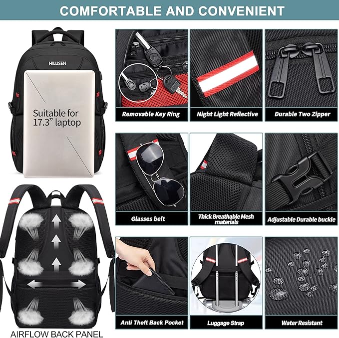 Lunch Bag Backpack, Insulated Cooler Lunch Box Backpack, Extra Large 17inch - Image 5