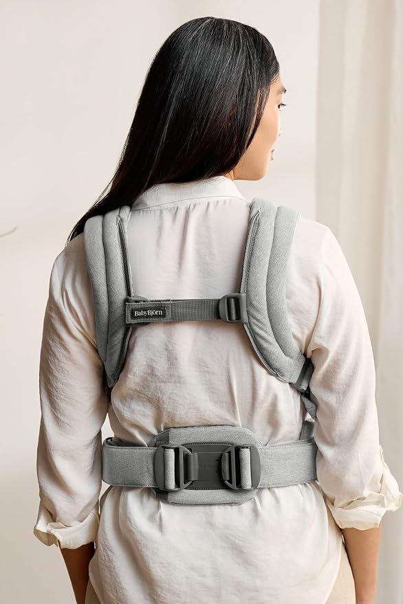 BabyBjörn Baby Carrier Harmony, Light Gray, Woven Mélange, 3-in-1 Ergonomic - Image 7