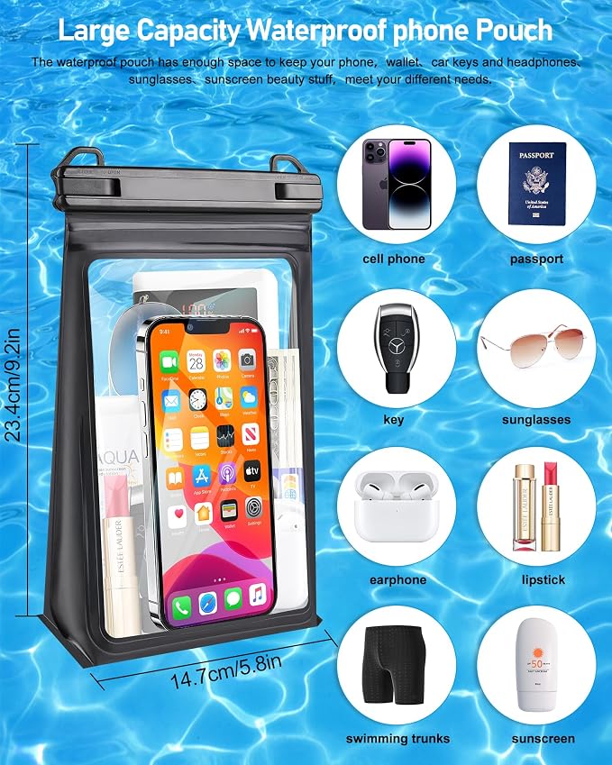 Large Capacity Waterproof Phone Pouch, Floating Dry Bag - Image 2