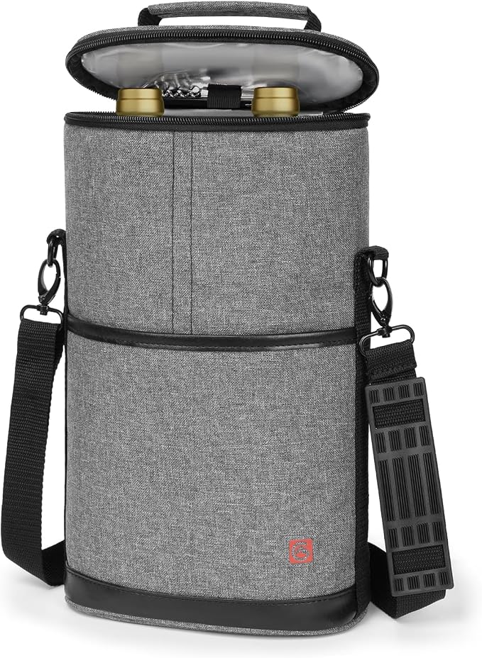 ALLCAMP 2 Bottle Wine Tote Carrier by ALLCAMPOUTDOORGEAR