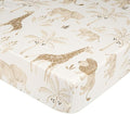 Crane Baby Safari Nursery Decor Crib Sheet, 100% Cotton Fitted Sheet by CraneBaby