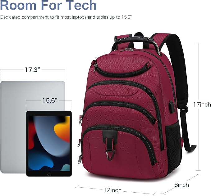 Boavan Laptop Backpack for men, 15.6 inch Laptop Bag - Image 6