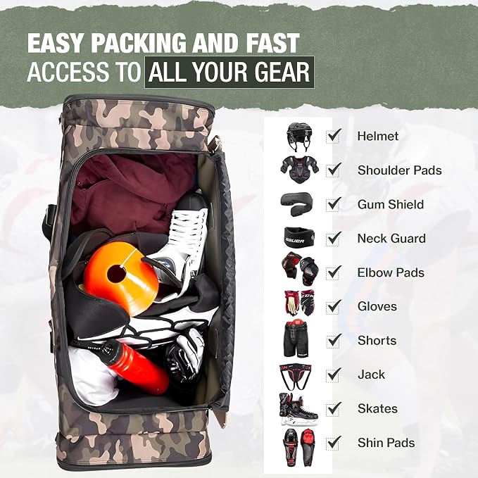 Jetstream Heavy Duty Multi Pocket Durable Sports Gym Equipment Travel Duffel Bag - Image 5