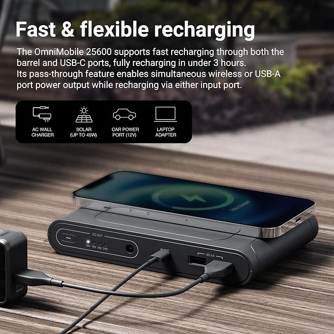 Omni Mobile 25600mah 25600 Laptop Power Bank, Universal Charger - Image 7