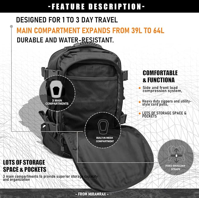 Tactical Backpack Military Backpacks - Image 3