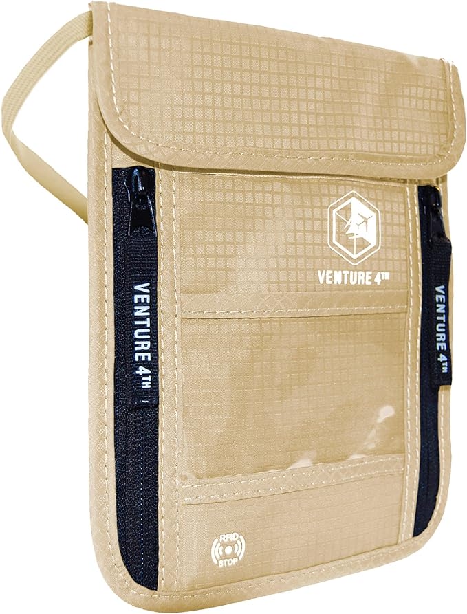 VENTURE 4TH Passport Holder Neck Wallet by VENTURE4TH