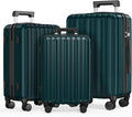 SHOWKOO Luggage Sets 3 Piece 100% PC Ultra Tough Hardside Expandable Suitcases by SHOWKOO