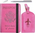 Passport Holder With Luggage Tag Travel Essentials Passport Cover Wallet RFID by PASCACOO