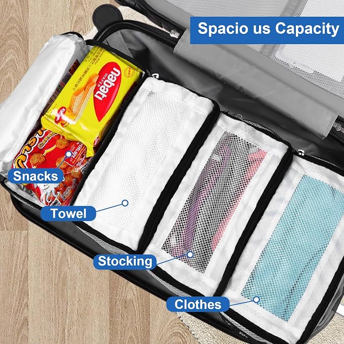 Suitcase Organizer, Travel Luggage Organizer Portable Hanging Travel Shelves - Image 5