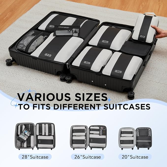 10 Set Compression Packing Cubes - Image 7