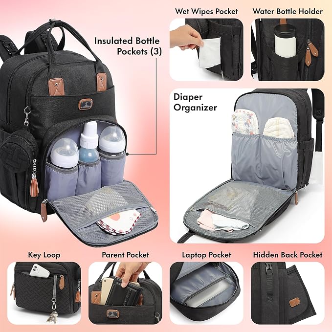 Dikaslon Diaper Bag Backpack - Image 5