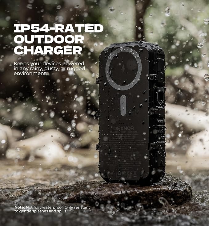Dexnor Solar Charger Power Bank 27, 65W PD3.0 & QC3.0 Fast Charging Powerbank - Image 5