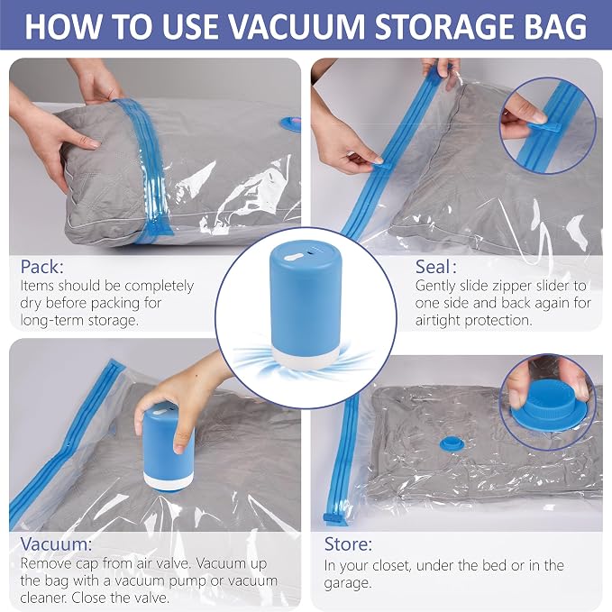 Cozy Essential 15 Pack Travel Vacuum Storage Bags - Image 7