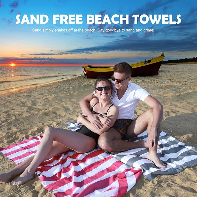 Your Choice Microfiber Quick Dry Sand-Free Beach Towel - Image 2